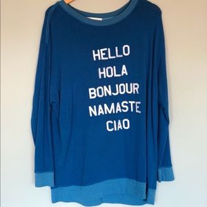 Loose sweater, cozy feeling